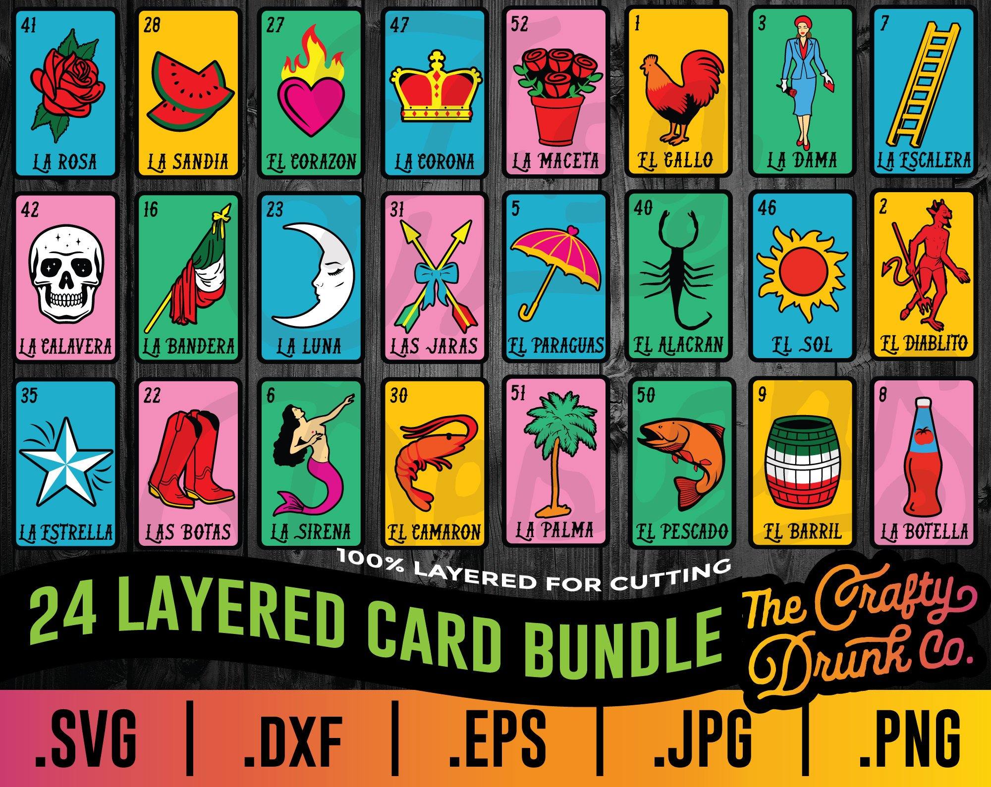 Bundle SVG Kad Loteria 24Bundle SVG Kad Loteria 24  