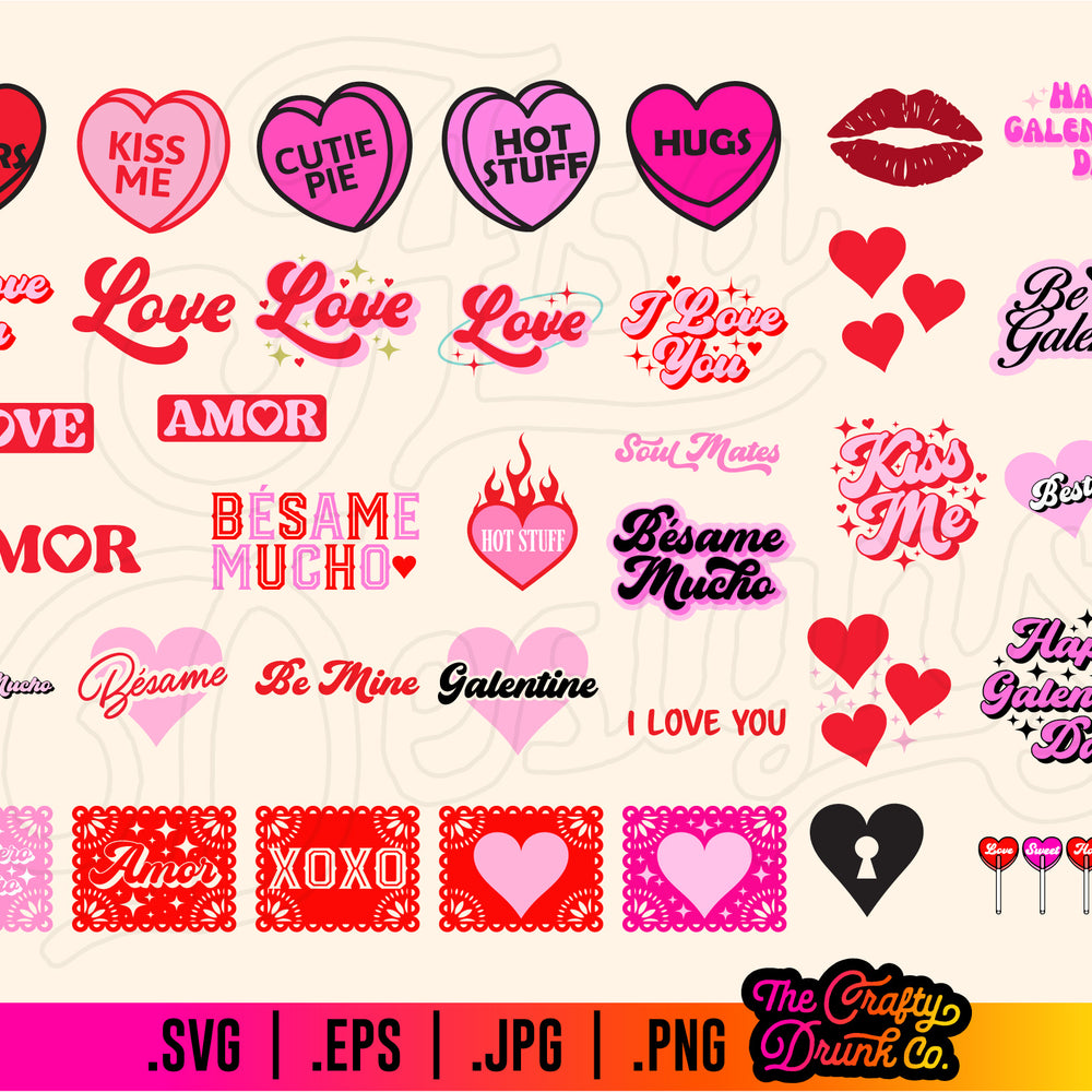 
                      
                        Valentines Day Design Bundle SVG PNG
                      
                    