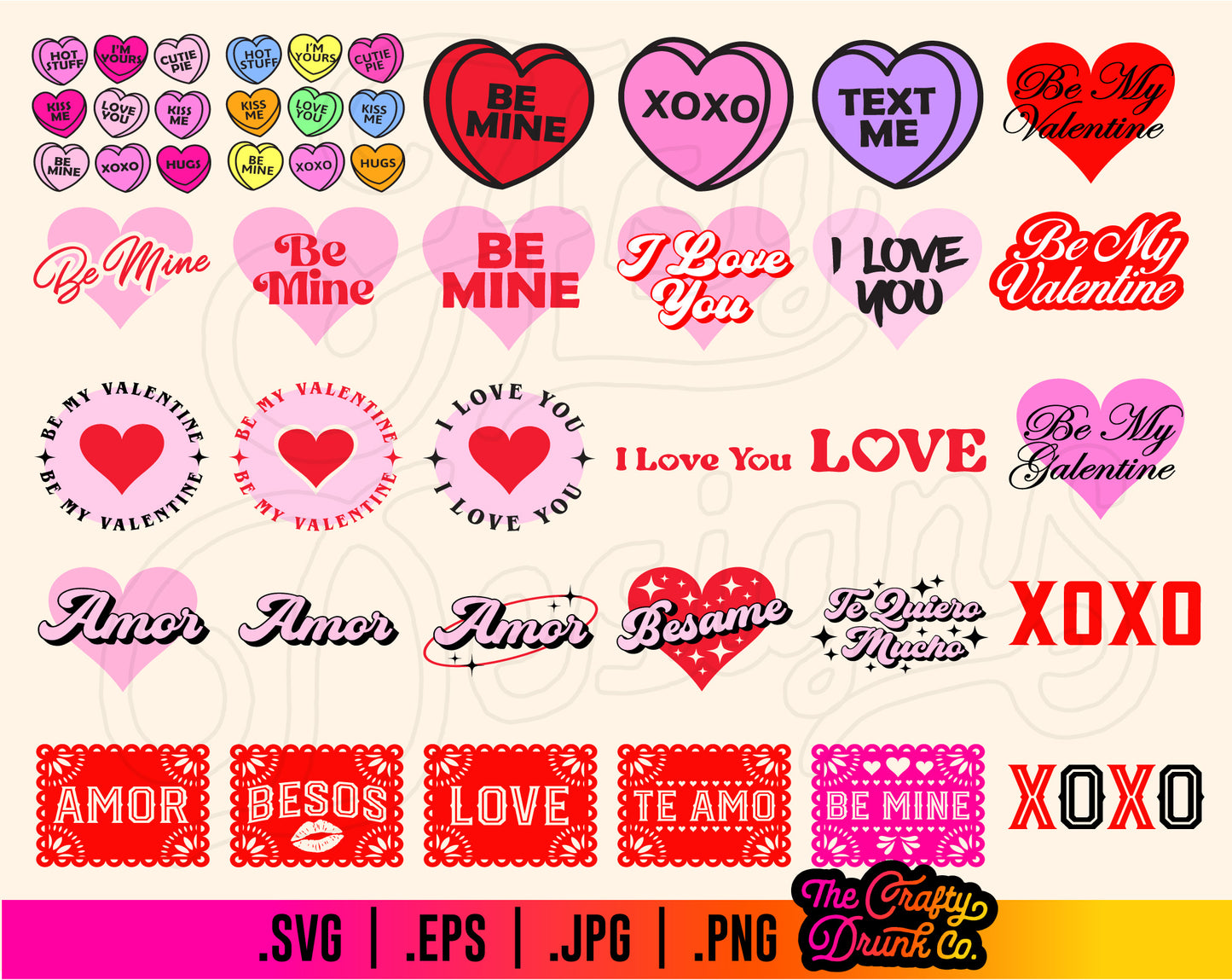 Valentines Day Design Bundle SVG PNG