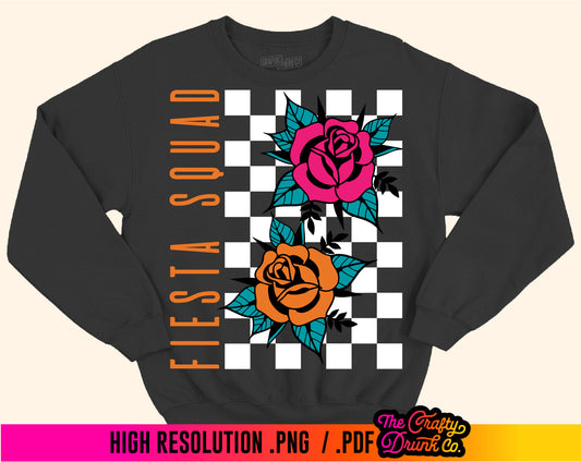Fiesta Squad Checkered Roses