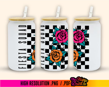 Fiesta Squad Checkered Roses