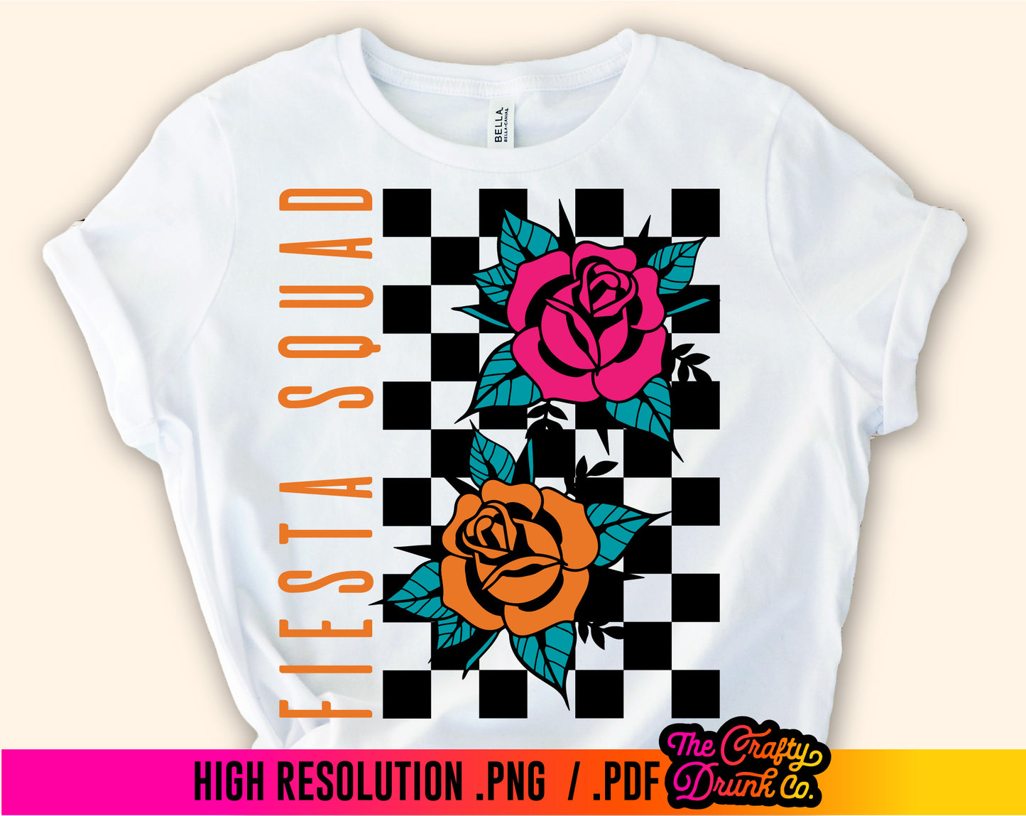 Fiesta Squad Checkered Roses