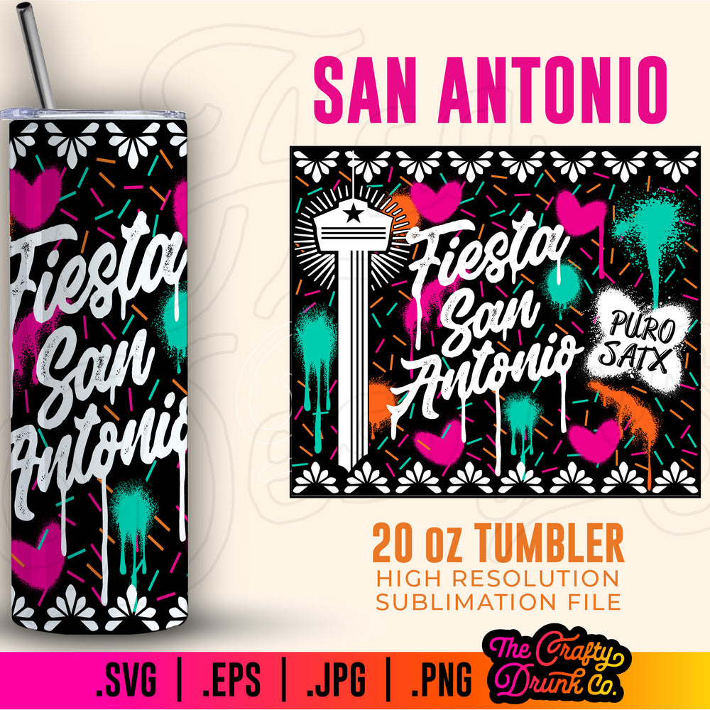 Fiesta San Antonio Tumbler Wrap