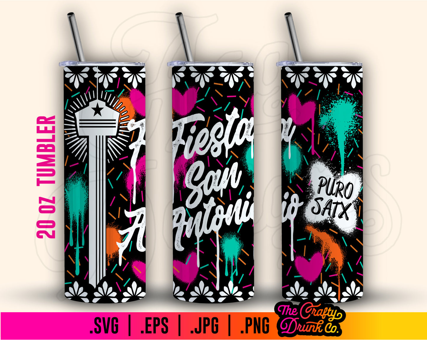 Fiesta San Antonio Tumbler Wrap