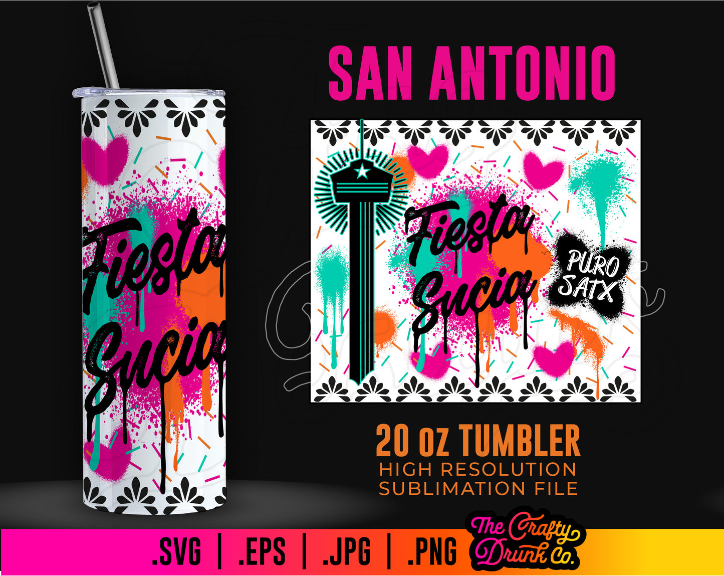 Fiesta Sucia Tumbler Wrap