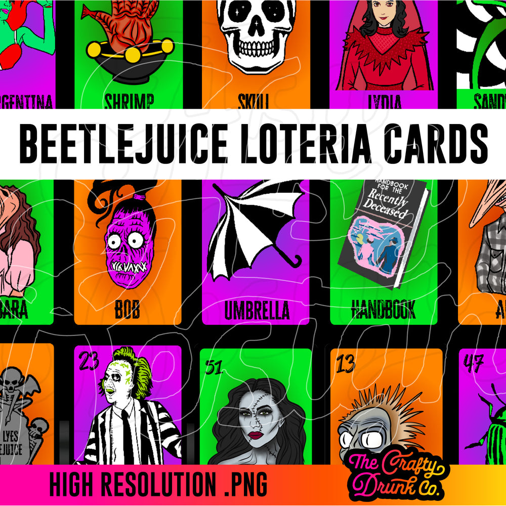 BeetleJuice Loteria Cards