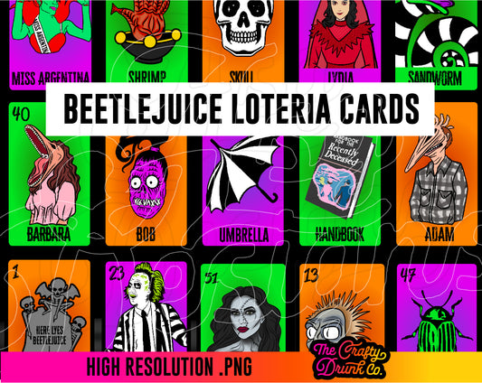 BeetleJuice Loteria Cards