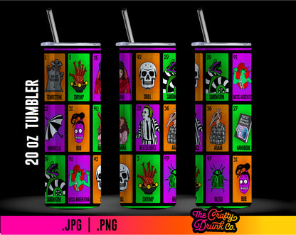 BeetleJuice Loteria Tumbler Wrap