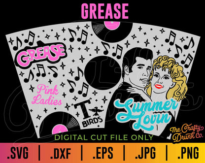 Grease Cup Wrap SVG - TheCraftyDrunkCo