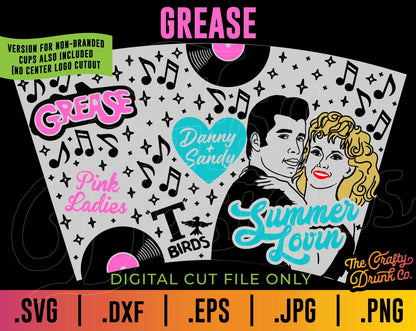 Grease Cup Wrap SVG - TheCraftyDrunkCo