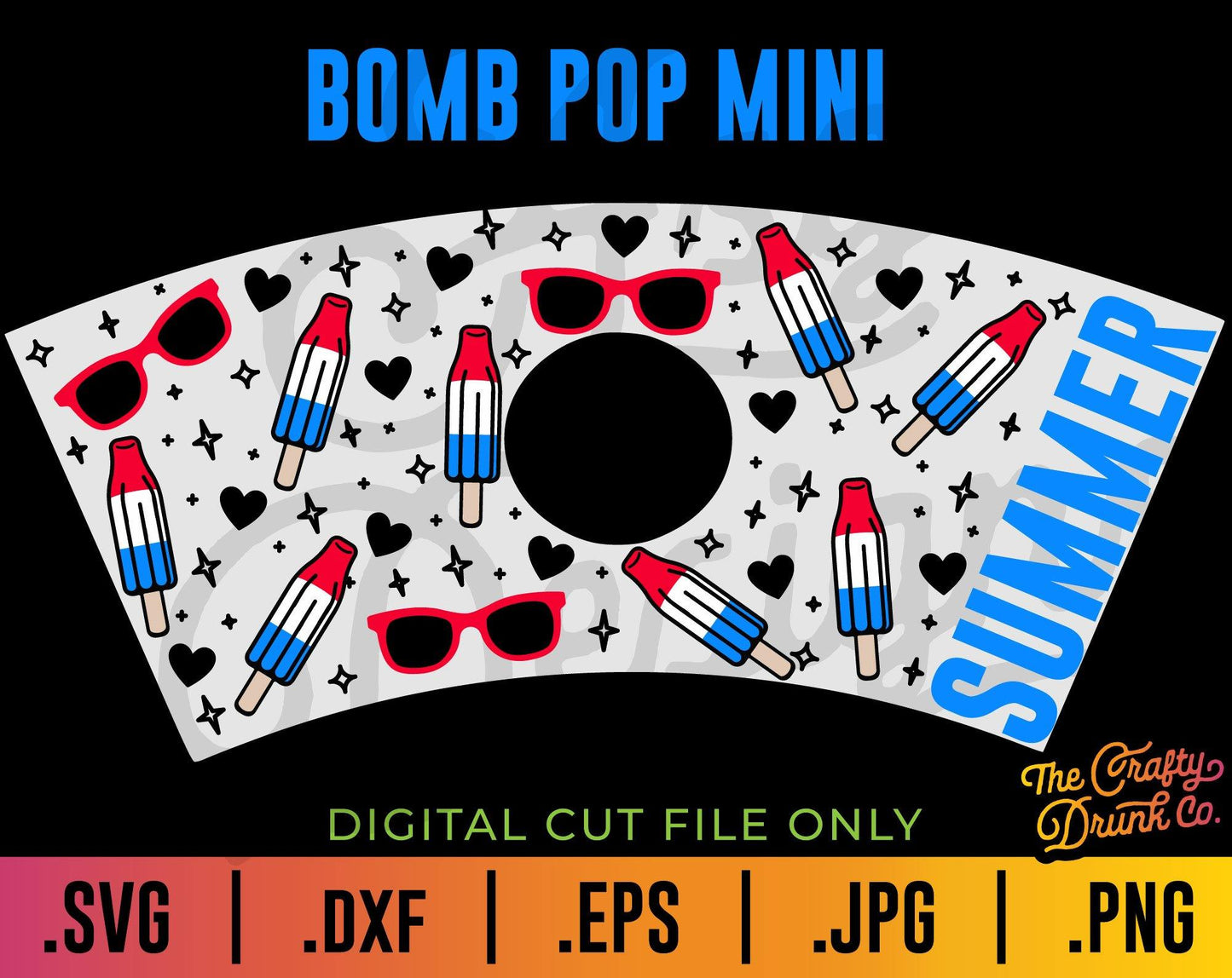 Bomb Pop Mommy and Me Cup Wrap Bundle - TheCraftyDrunkCo