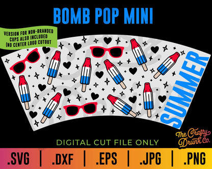 Bomb Pop Mommy and Me Cup Wrap Bundle - TheCraftyDrunkCo