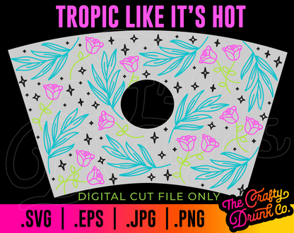 Tropical Cold Cup Wrap - TheCraftyDrunkCo