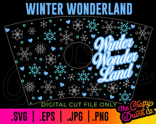 Winter Wonderland Cold Cup Wrap - TheCraftyDrunkCo