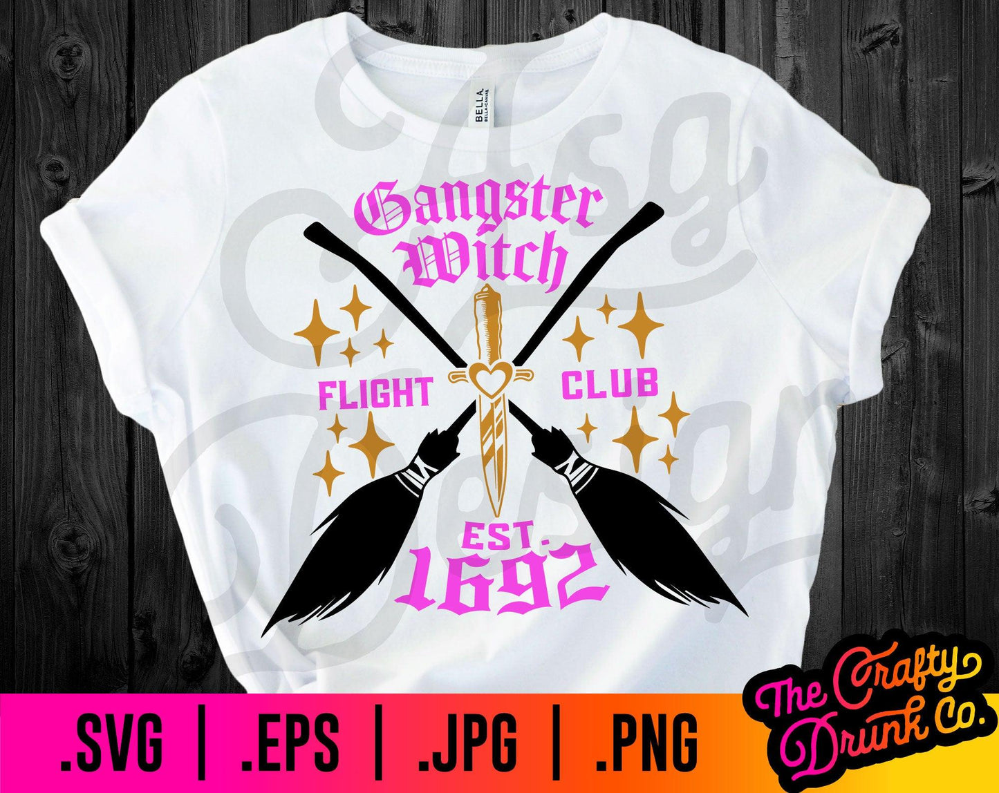 Gangster Witch Flight Club Halloween - TheCraftyDrunkCo