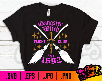 Gangster Witch Flight Club Halloween - TheCraftyDrunkCo