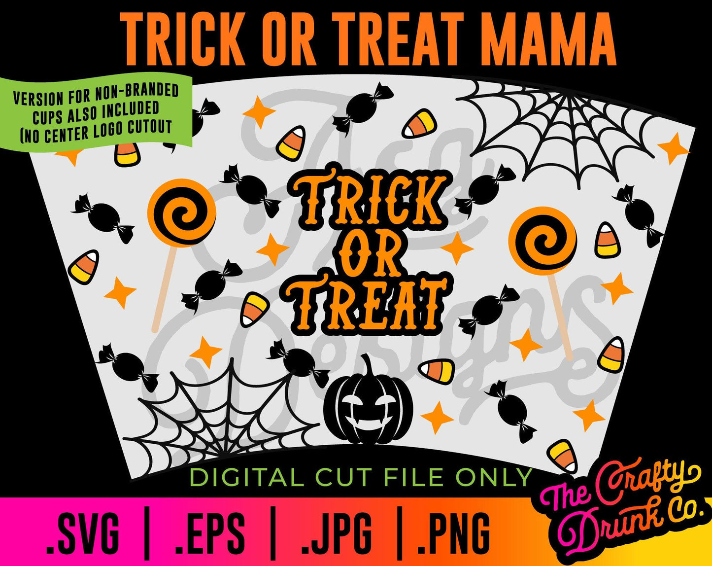 Trick or Treat Mommy and Me Cold Cup Wrap Bundle - TheCraftyDrunkCo