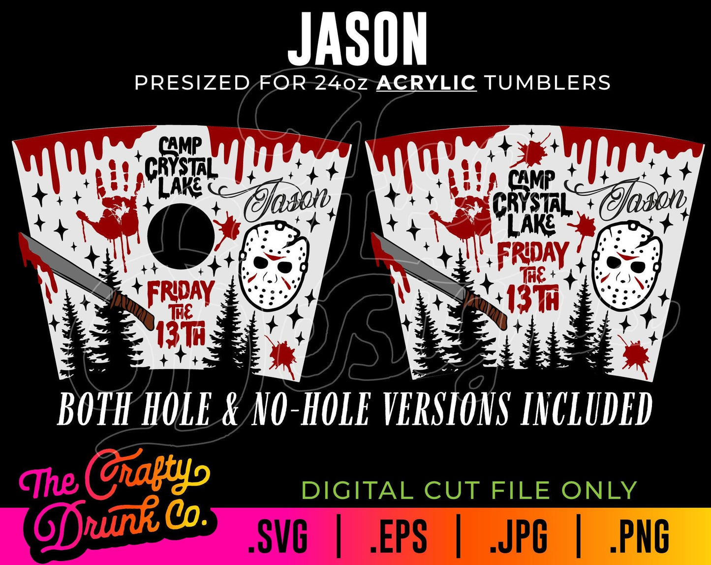 Jason Acrylic Cup Wrap - TheCraftyDrunkCo