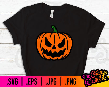 Scary Pumpkin Face SVG Cut File Jack O' Lantern Face PNG -  Hong Kong