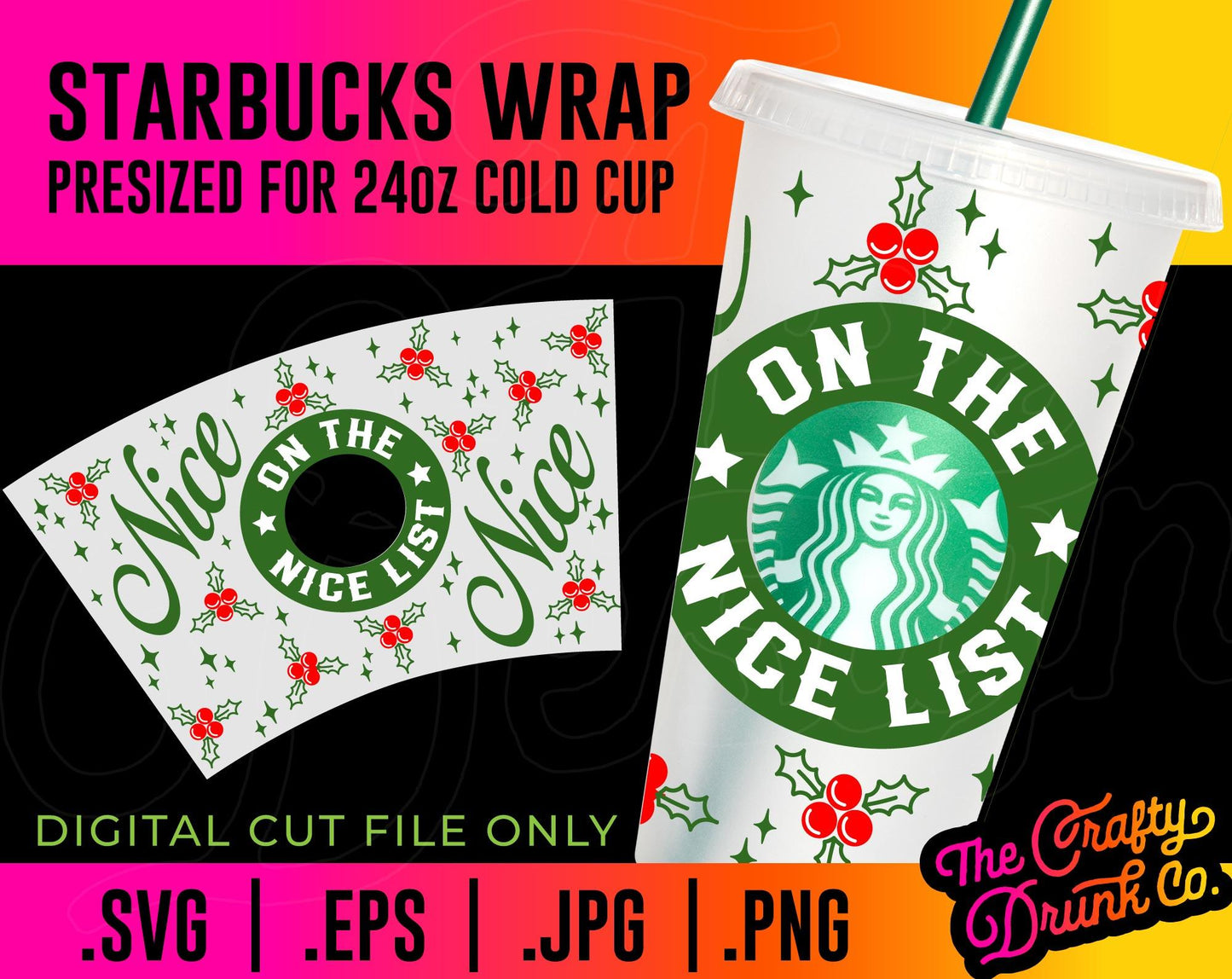 Nice Cold Cup Wrap - TheCraftyDrunkCo