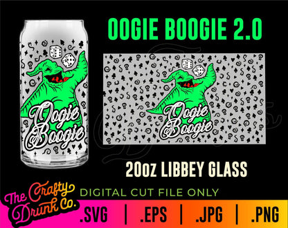 Oogie 2.0 Libbey Glass Wraps 16oz 20oz - TheCraftyDrunkCo