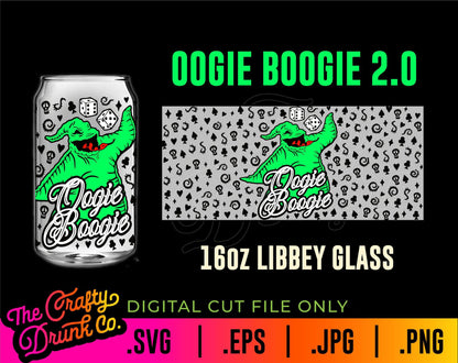 Oogie 2.0 Libbey Glass Wraps 16oz 20oz - TheCraftyDrunkCo