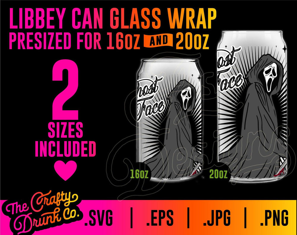 Ghost Face Libbey Wraps - TheCraftyDrunkCo