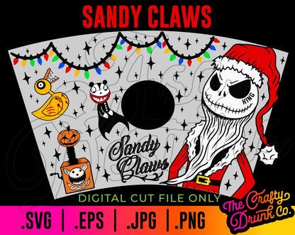 Sandy Claws Cold Cup Wrap - TheCraftyDrunkCo