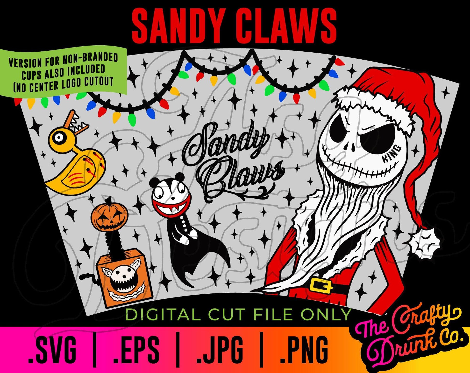 Sandy Claws Cold Cup Wrap - TheCraftyDrunkCo