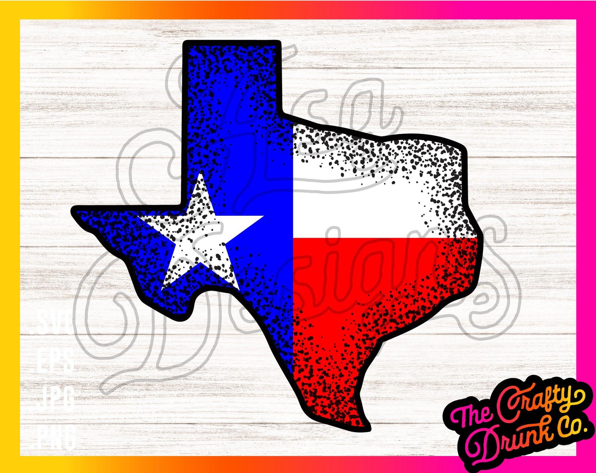 Texas State Flag Traditional Colors - TheCraftyDrunkCo