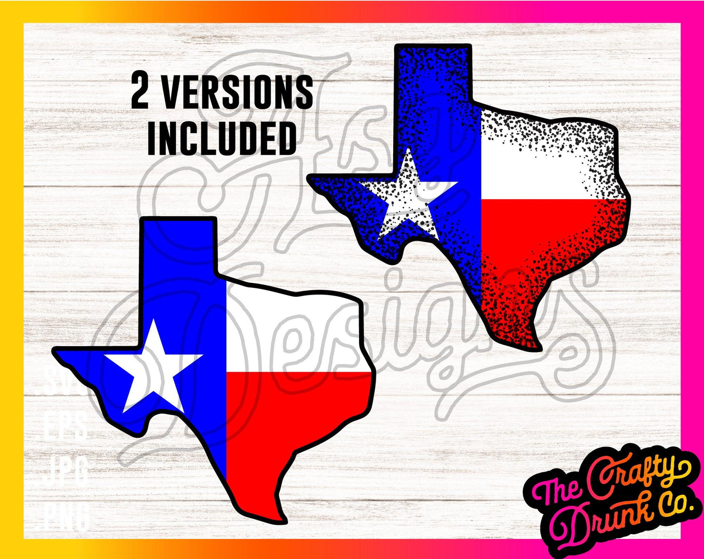 Texas State Flag Traditional Colors - TheCraftyDrunkCo