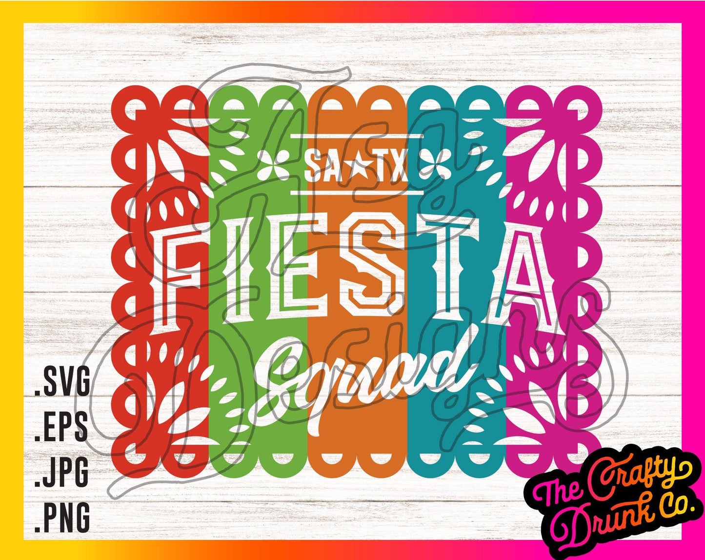 Fiesta Squad Papel Picado - TheCraftyDrunkCo