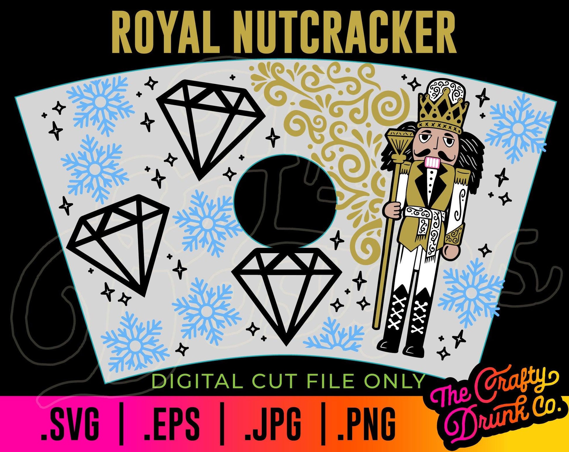 Royal Nutcracker Cold Cup Wrap - TheCraftyDrunkCo