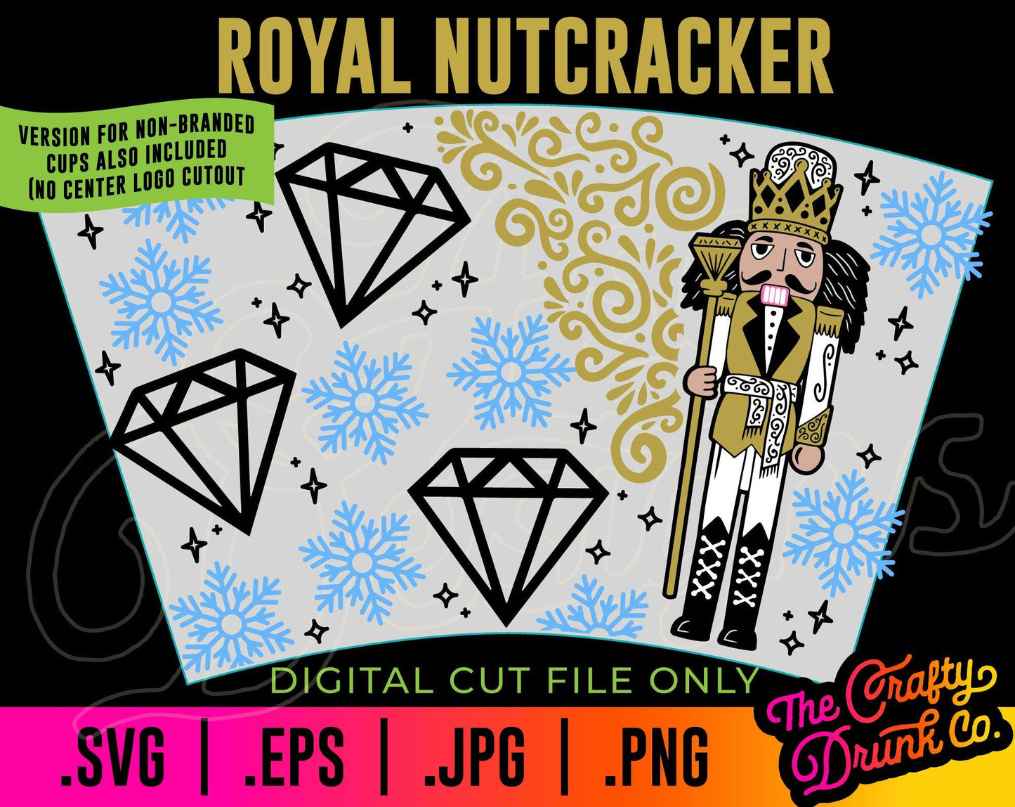 Royal Nutcracker Cold Cup Wrap - TheCraftyDrunkCo