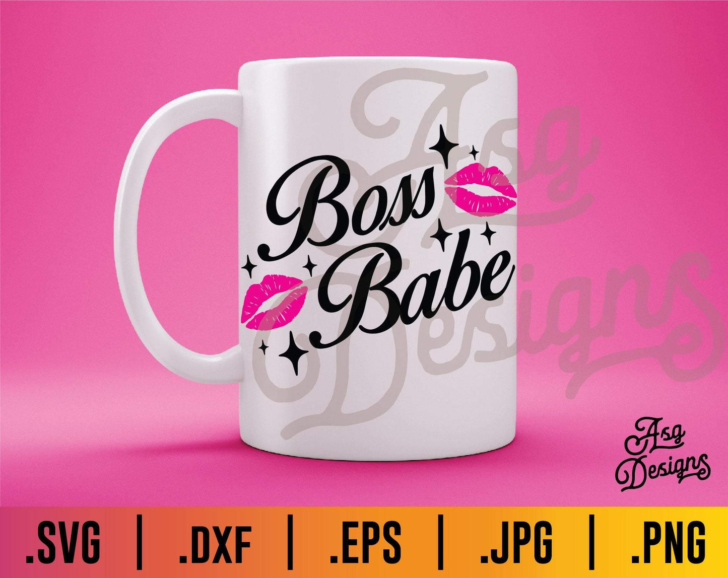 Boss Babe Lips SVG - TheCraftyDrunkCo