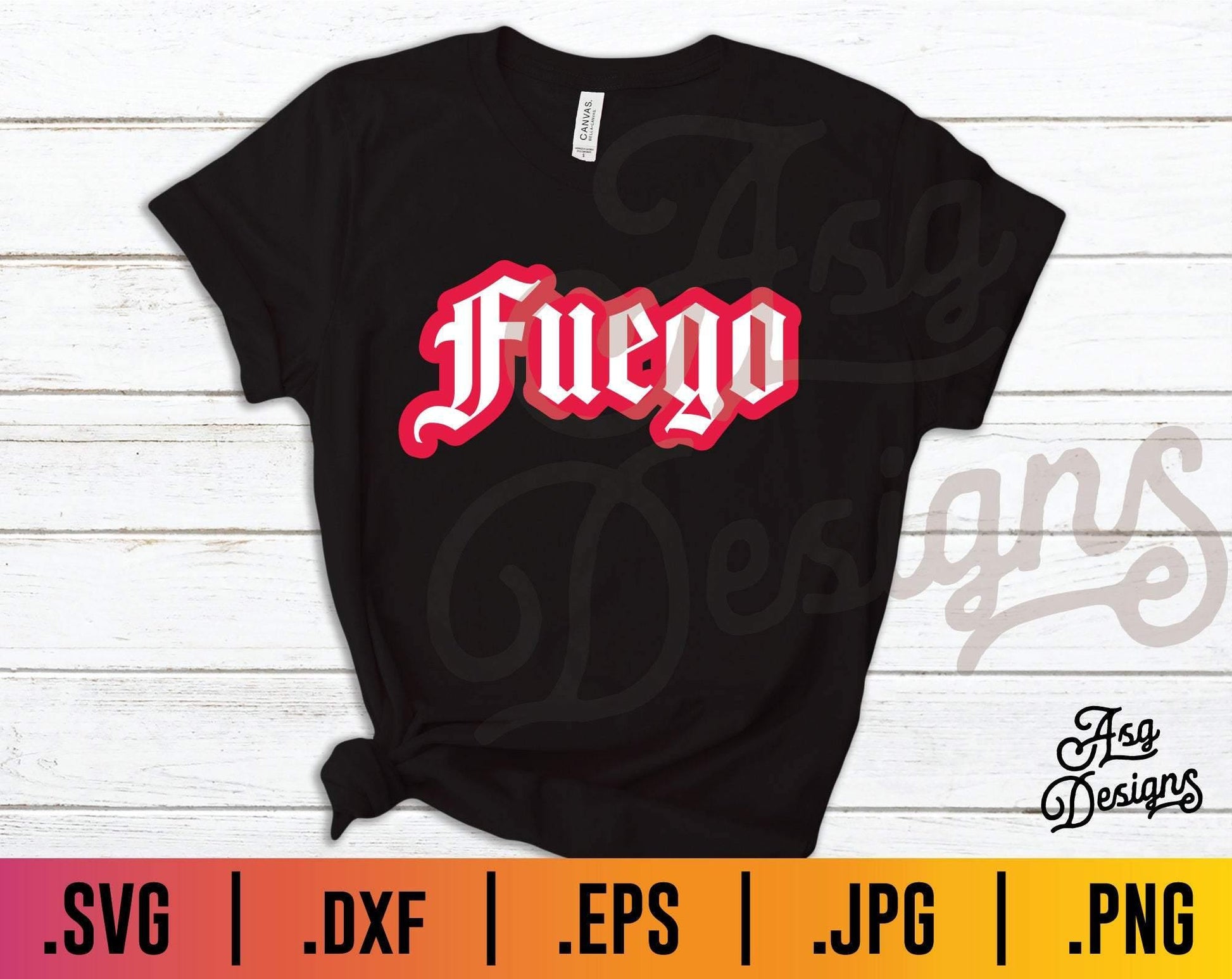 Fuego Spanish SVG - TheCraftyDrunkCo