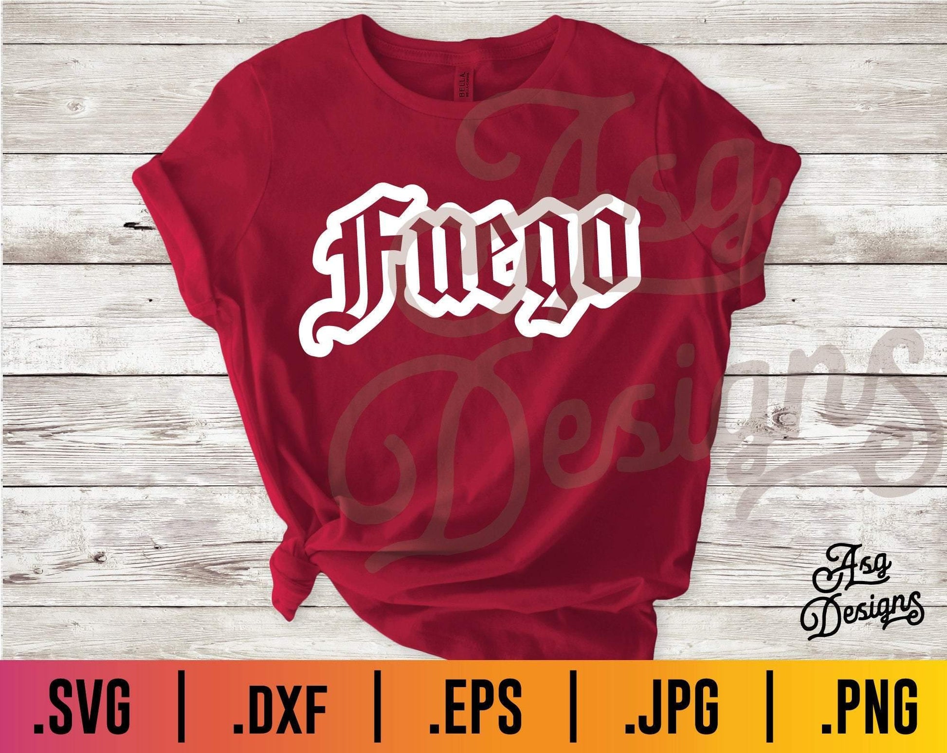 Fuego Spanish SVG - TheCraftyDrunkCo