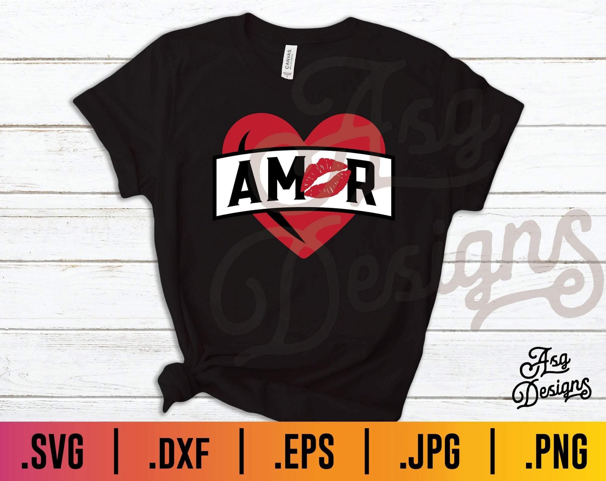 Amor Heart SVG - TheCraftyDrunkCo