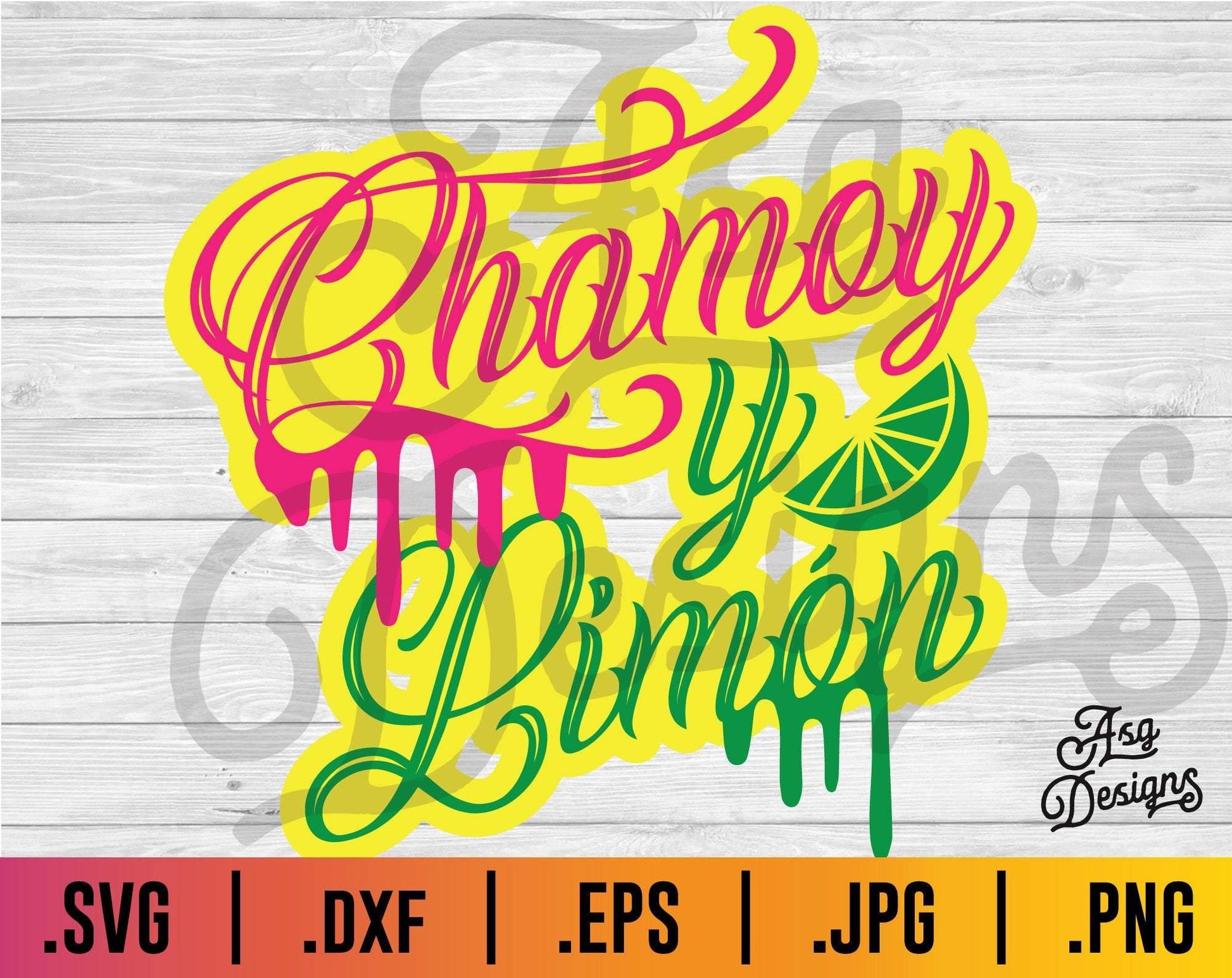 Chamoy con Limon Drip SVG - TheCraftyDrunkCo