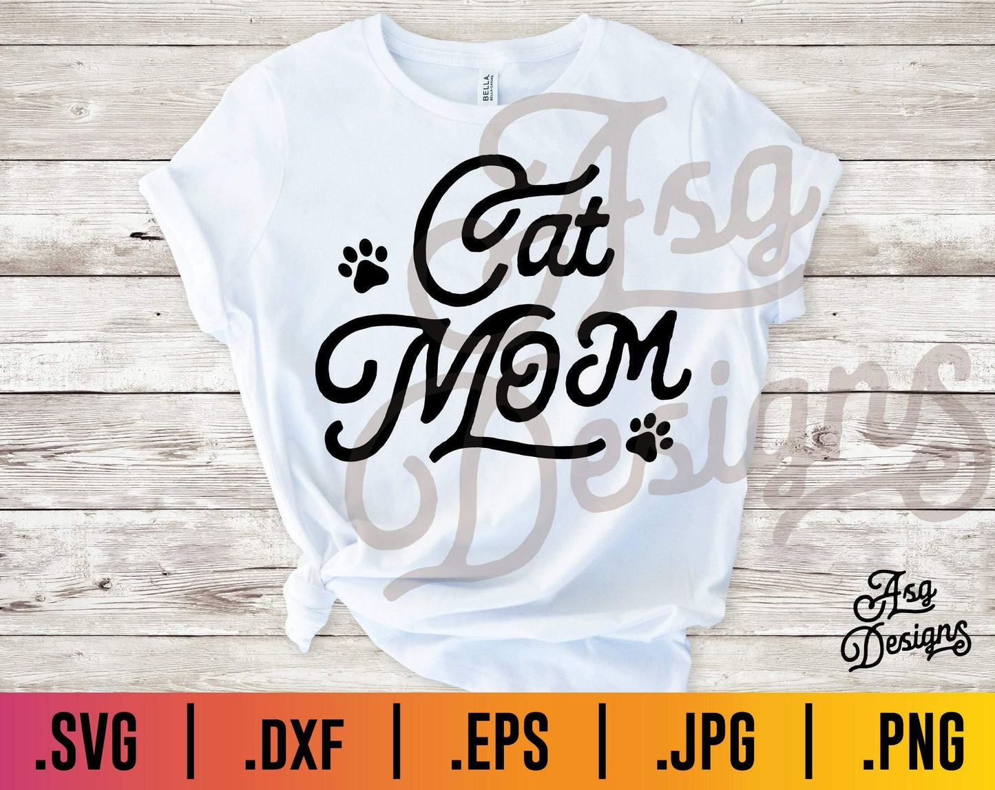 Cat Mom SVG - TheCraftyDrunkCo