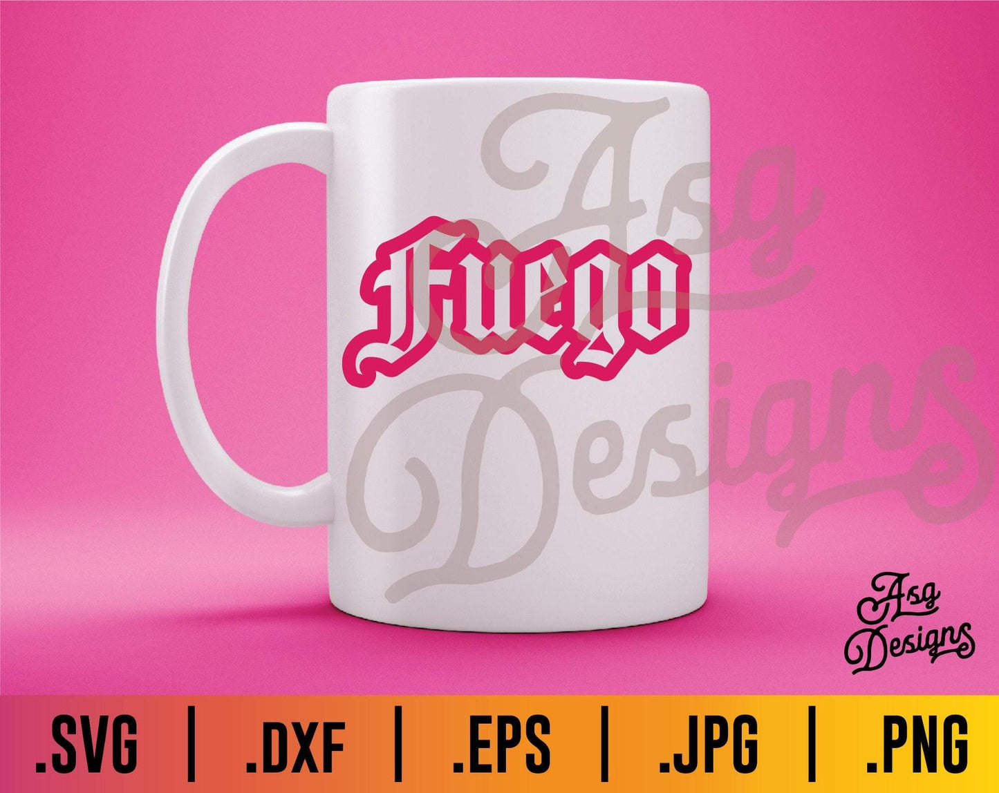 Fuego Spanish SVG - TheCraftyDrunkCo