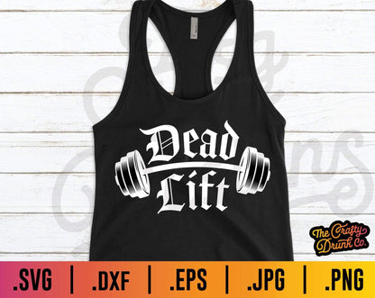 Deadlift Barbell SVG - TheCraftyDrunkCo