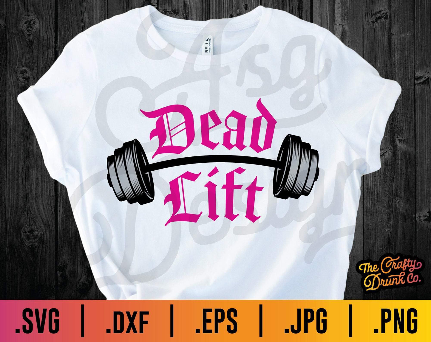 Deadlift Barbell SVG - TheCraftyDrunkCo