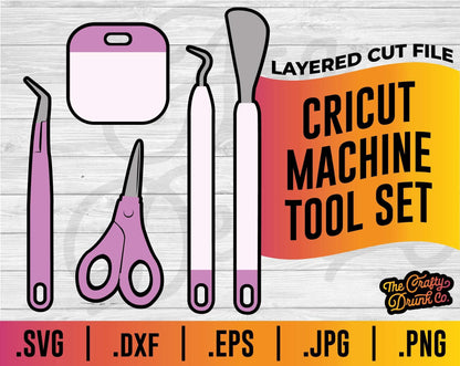 Cricut Machine Tools SVG - TheCraftyDrunkCo