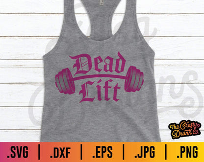 Deadlift Barbell SVG - TheCraftyDrunkCo