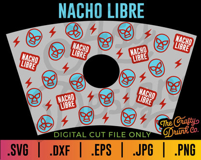 Nacho Libre Starbucks Cup Wrap SVG - TheCraftyDrunkCo