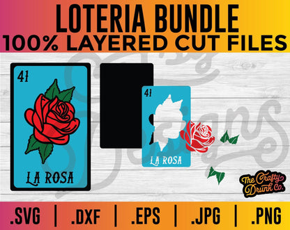 The Ultimate Loteria SVG Bundle - 54 LAYERED Loteria Cards - TheCraftyDrunkCo