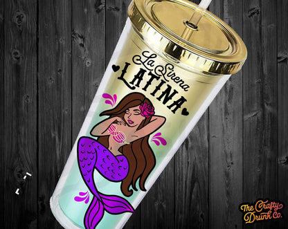La Sirena Latina Mermaid SVG - TheCraftyDrunkCo
