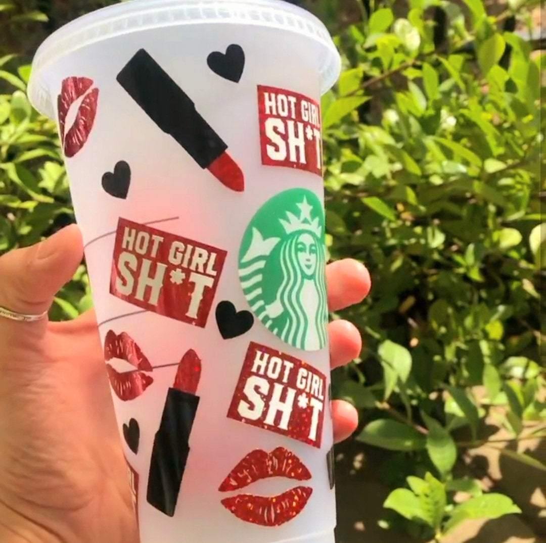 Hot Girl Sh*T Starbucks Cup Wrap SVG - TheCraftyDrunkCo